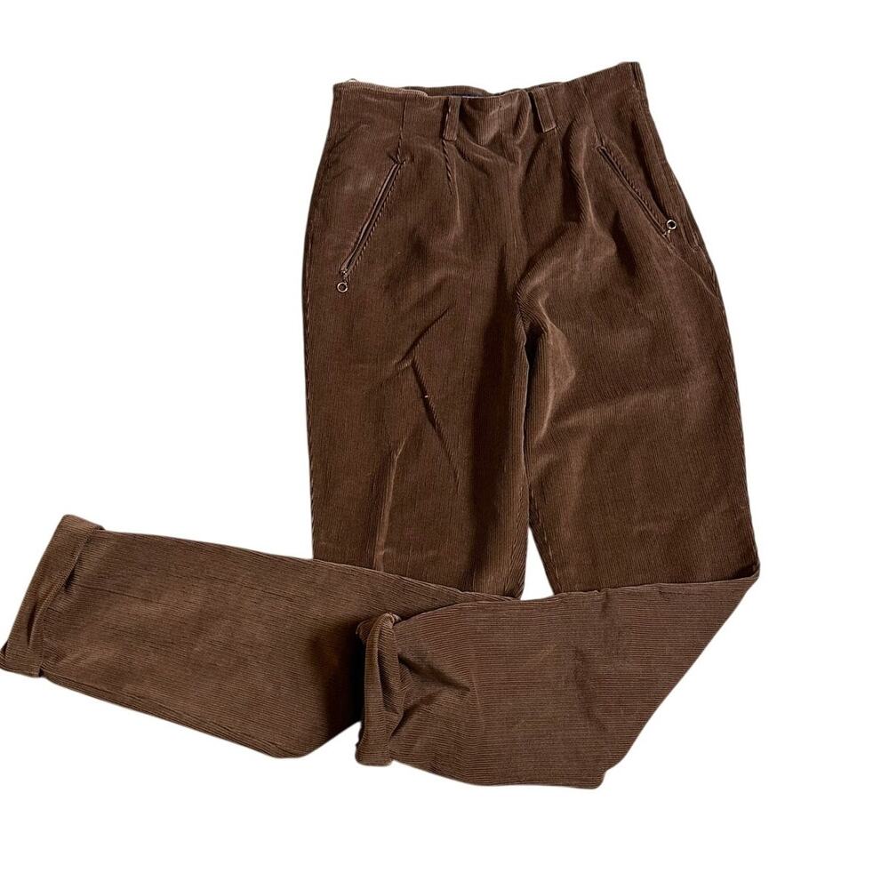 Ralph Lauren Brown Corduroy Cropped Pants